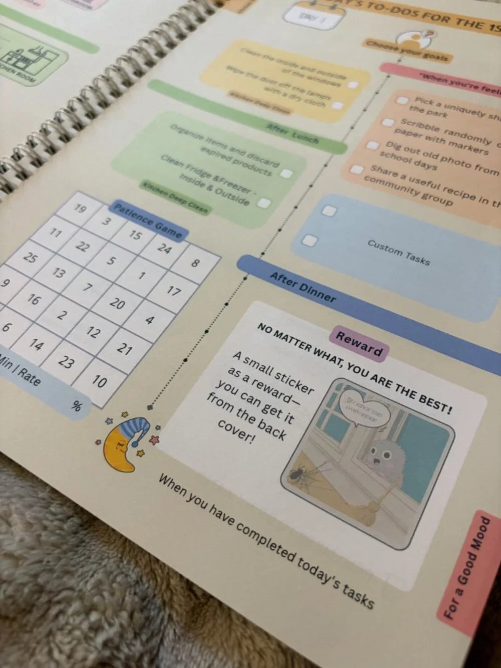 Adhd Cleaning Planner, Editable Kids Cleaning and Organizing Chore Checklist Set